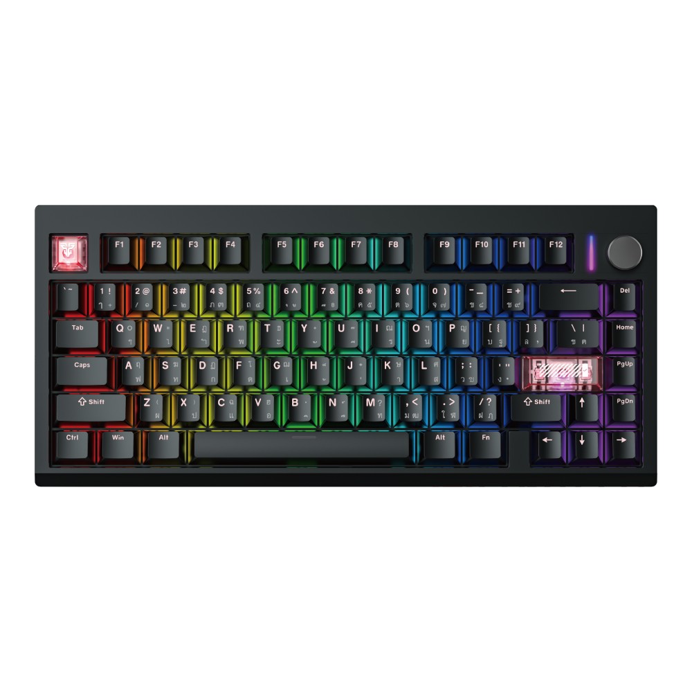 คีย์บอร์ดเกมมิ่ง Fantech Wireless MK921 Black (Brown Switch)
