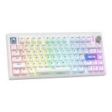 คีย์บอร์ดเกมมิ่ง Fantech Wireless MK921 White (Brown Switch)