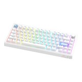 คีย์บอร์ดเกมมิ่ง Fantech Wireless MK921 White (Brown Switch)