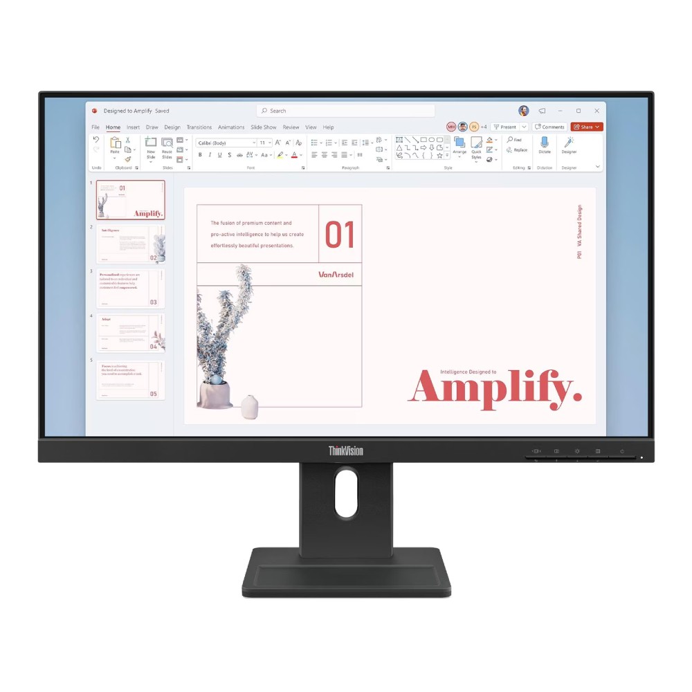 จอมอนิเตอร์ LENOVO ThinkVision E24-40 (IPS 100Hz SPK Pivot)