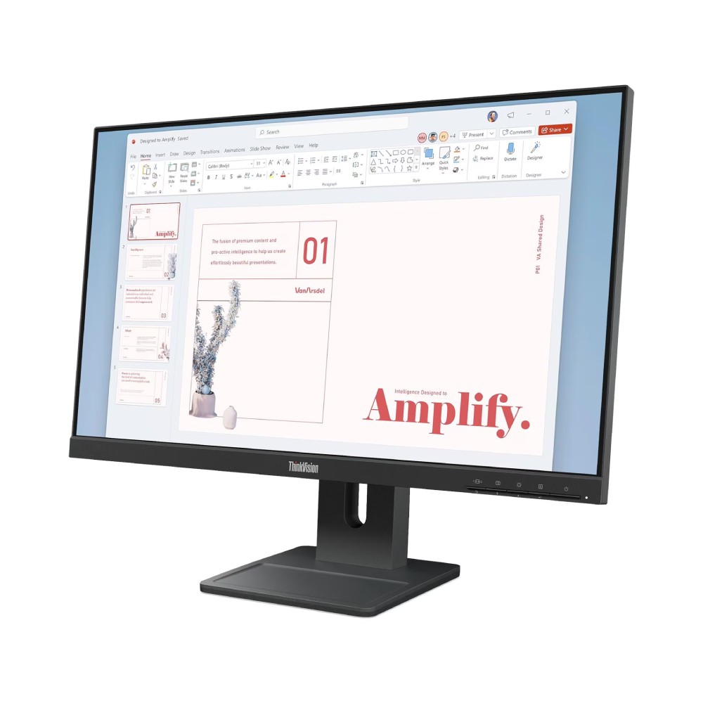 จอมอนิเตอร์ LENOVO ThinkVision E24-40 (IPS 100Hz SPK Pivot)