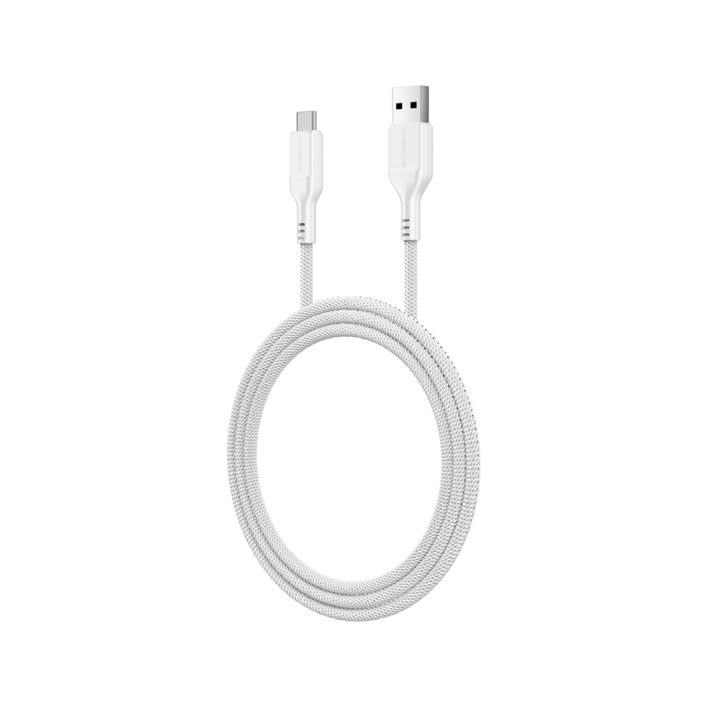 สายชาร์จ AMAZINGthing USB-A to USB-C Cable 66W Thunder Pro I 7X 1.2M Titan White