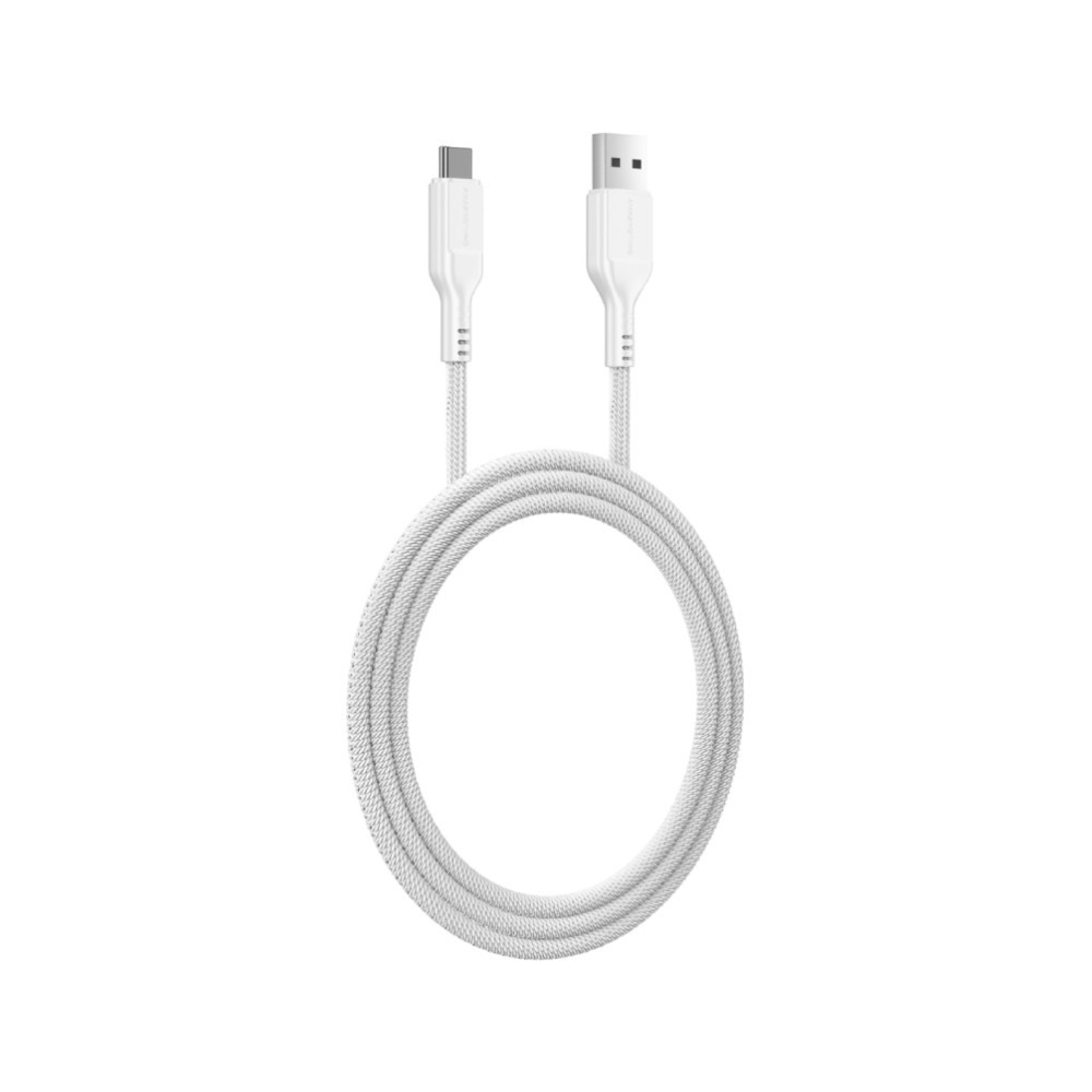 สายชาร์จ AMAZINGthing USB-A to USB-C Cable 66W Thunder Pro I 7X 1.2M Titan White
