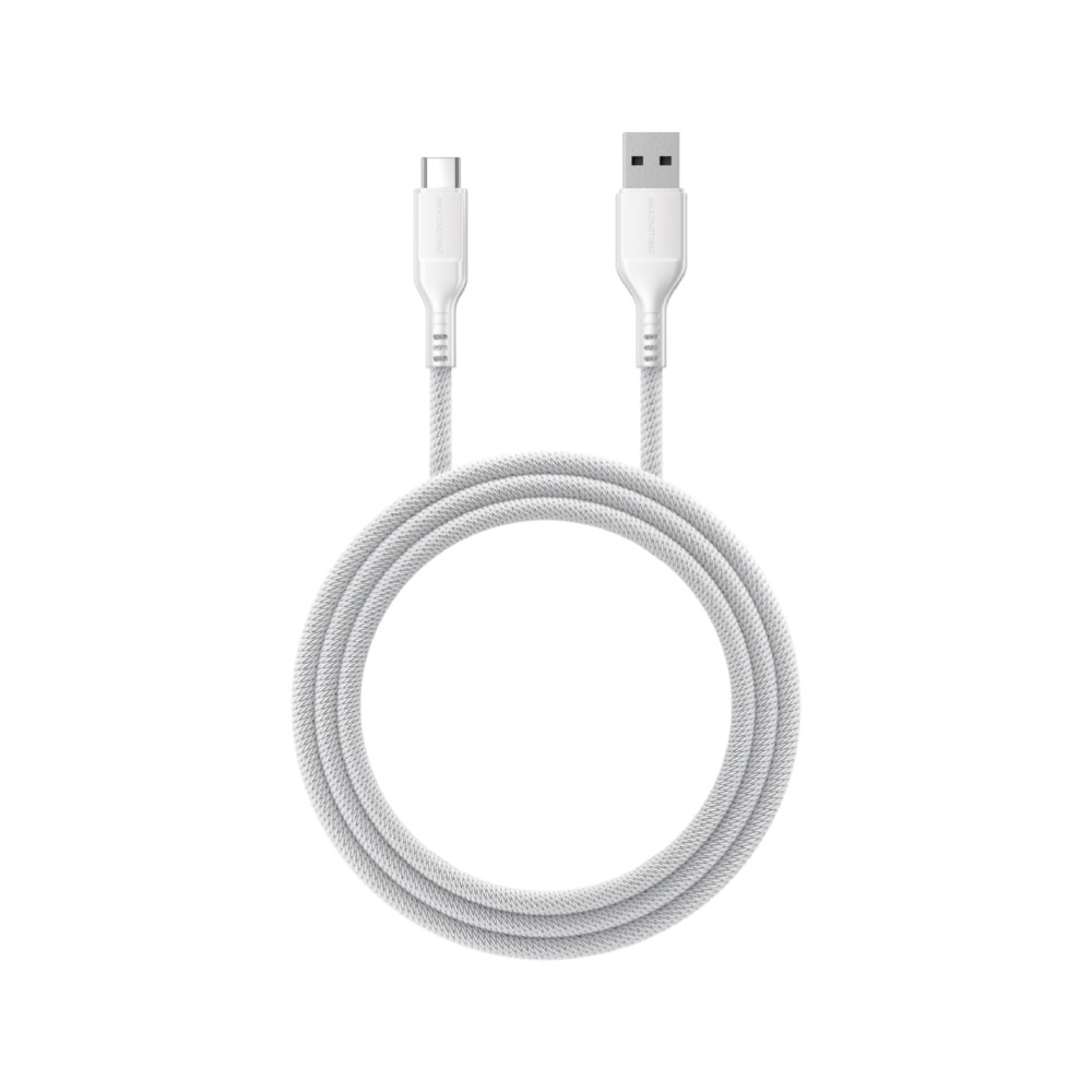 สายชาร์จ AMAZINGthing USB-A to USB-C Cable 66W Thunder Pro I 7X 1.2M Titan White