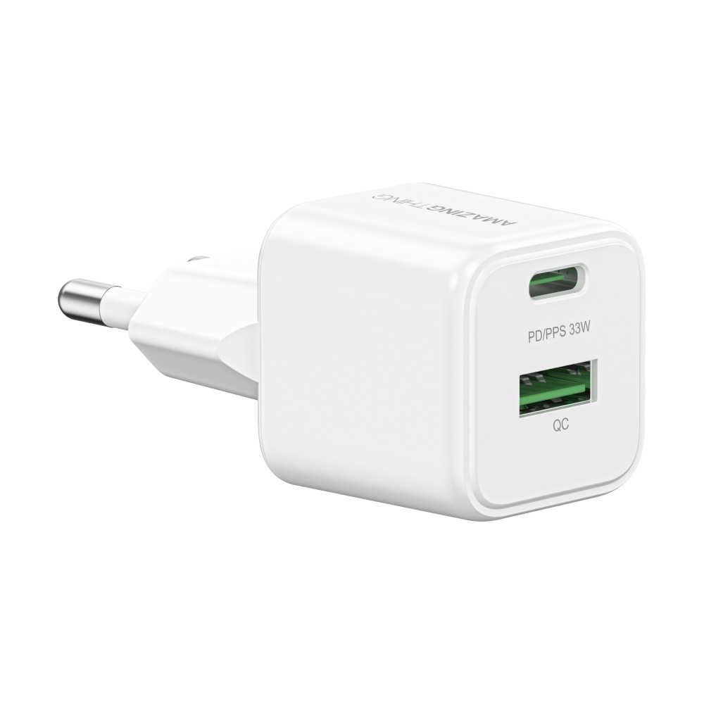 อะแดปเตอร์ AMAZINGthing Wall Charger 1 USB-A / 1 USB-C Explorer Pro GaN 33W White