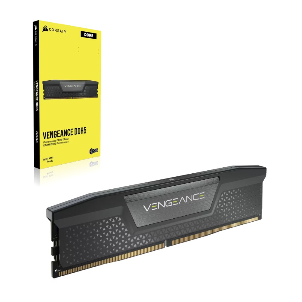 แรมพีซี CORSAIR DDR5 32GB/6000MHz CL38 (2x16GB) VENGEANCE - Black (CMK32GX5M2B6000C38)