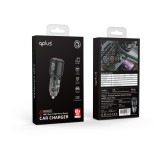 ที่ชาร์จแบตในรถ QPLUS Car Charger 1 USB-A / 1 USB-C (PD45W) Black