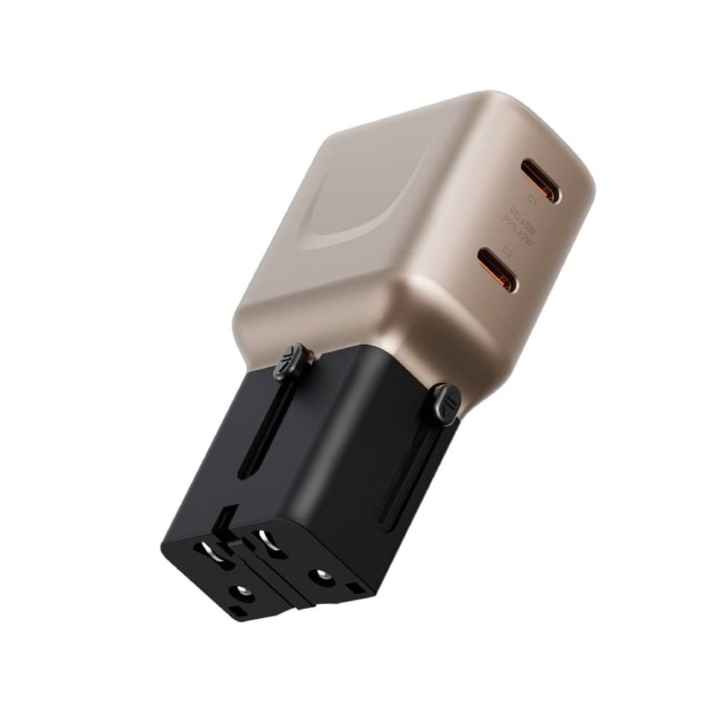 อะแดปเตอร์ Energea Travelgo Adapter 45 2C Ultra Portable PD45W Gold