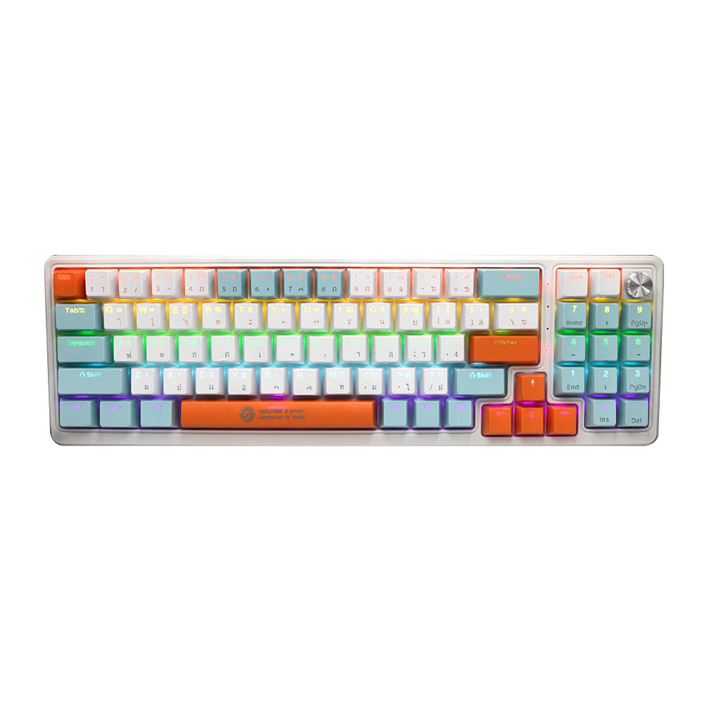 คีย์บอร์ดเกมมิ่ง Neolution E-Sport NEXUS White color (Red Switch)