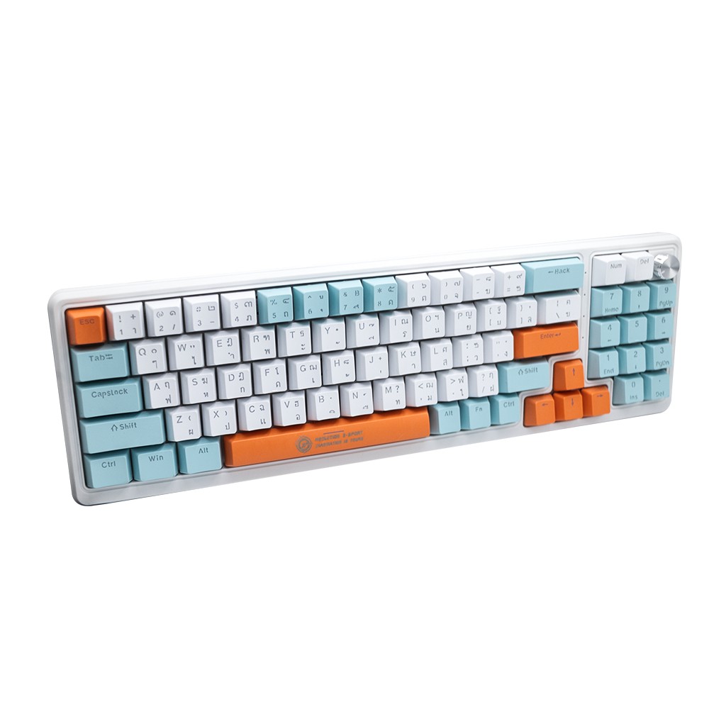 คีย์บอร์ดเกมมิ่ง Neolution E-Sport NEXUS White color (Red Switch)