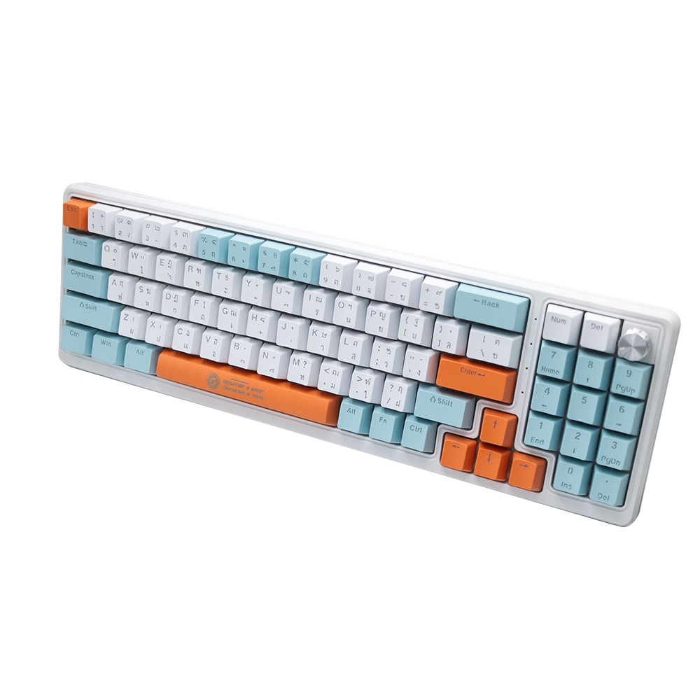 คีย์บอร์ดเกมมิ่ง Neolution E-Sport NEXUS White color (Red Switch)