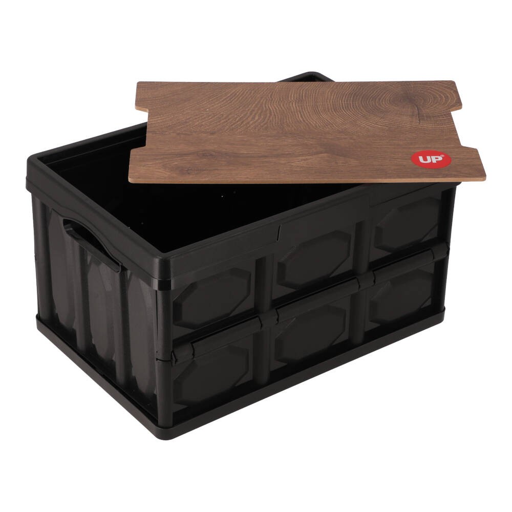 กล่องพับได้ UP7 Foldable Box Black S