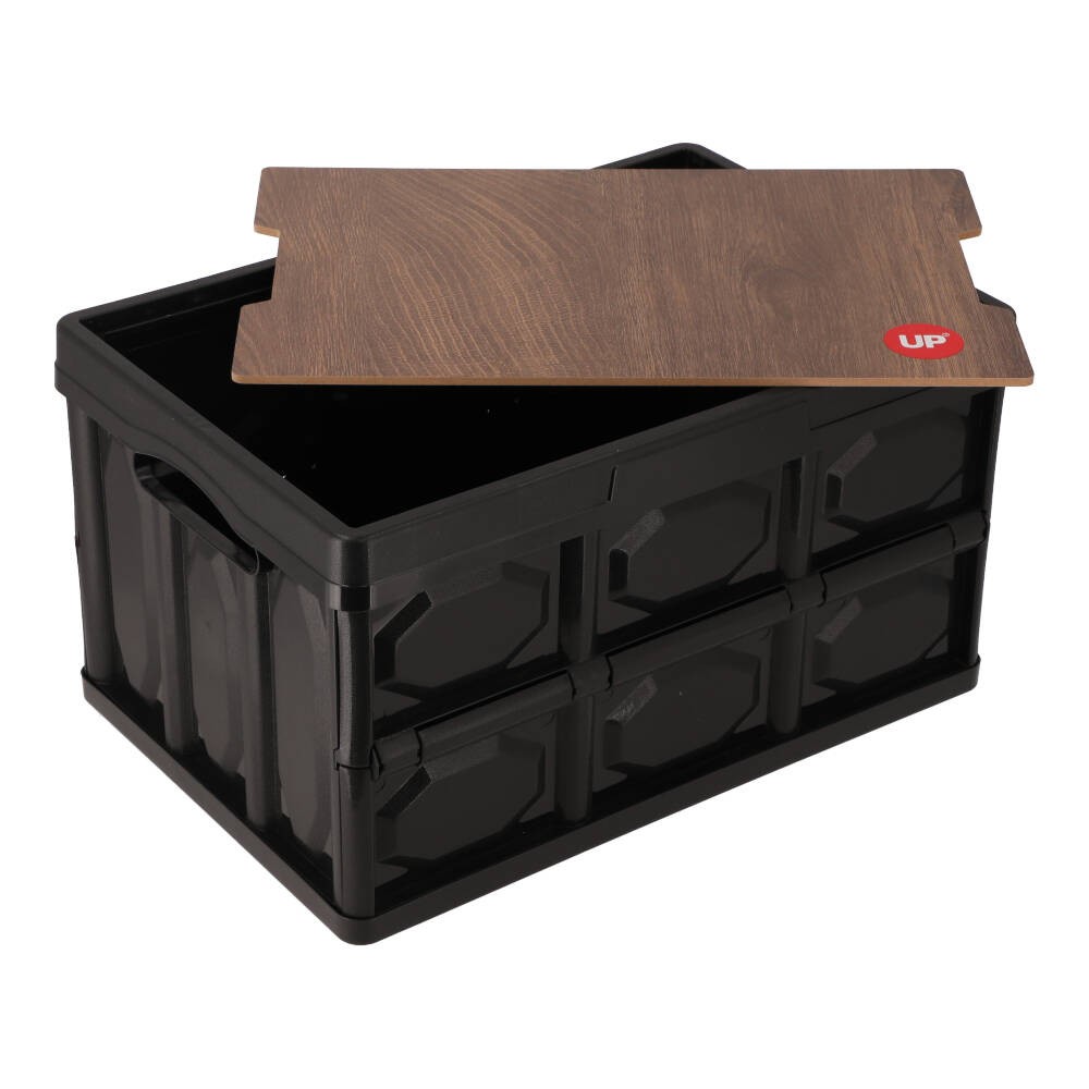กล่องพับได้ UP7 Foldable Box Black M