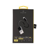 สายชาร์จ TITANV USB-A to USB-C 3A 1.5M. Knitting Black (TI-C09)