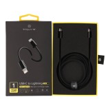 สายชาร์จ TITANV USB-C to Lightning Cable 27W 1.5M. Knitting Black (TI-C09)