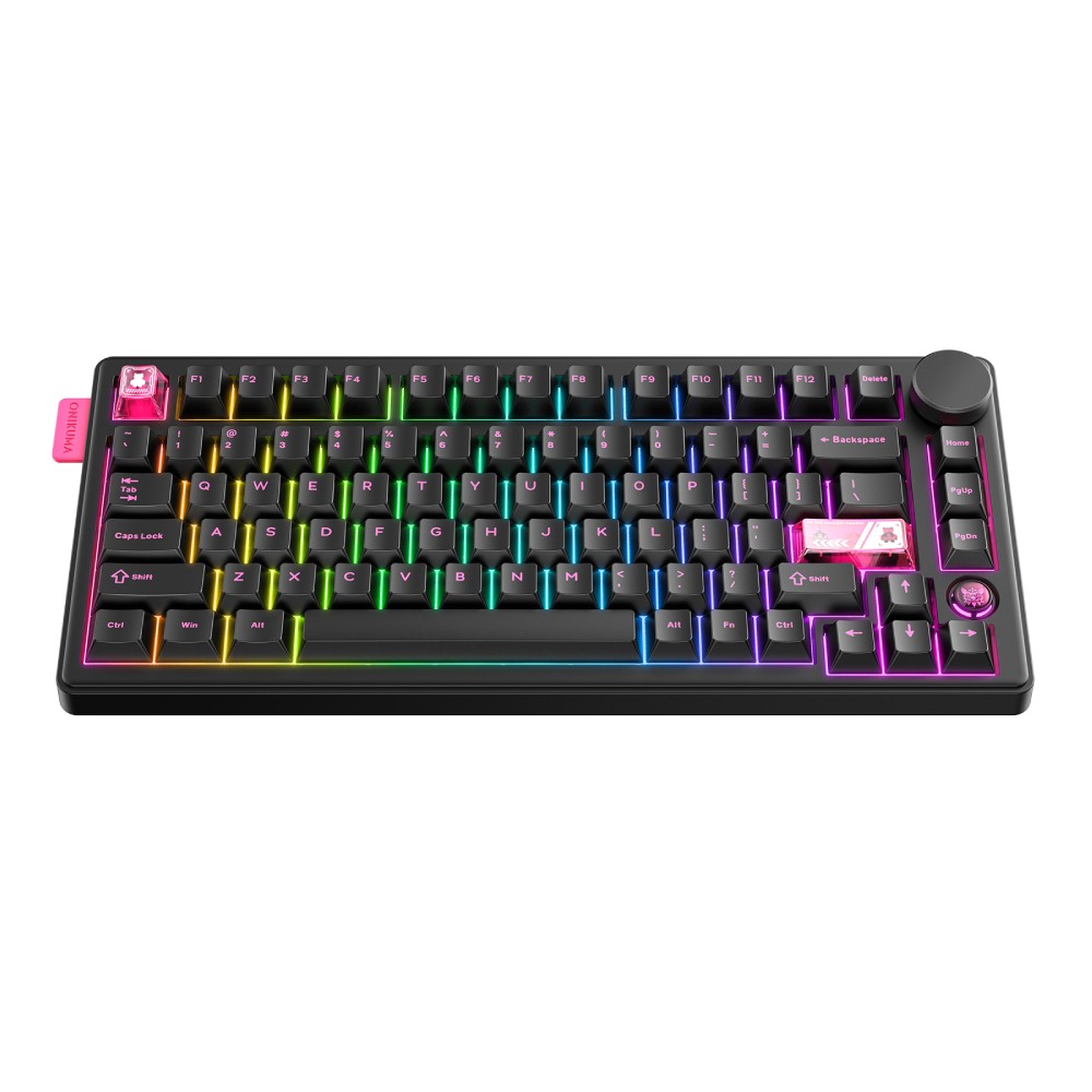 คีย์บอร์ดเกมมิ่ง Onikuma Hane MT706 81-key Triple-Mode Mechanical Black
