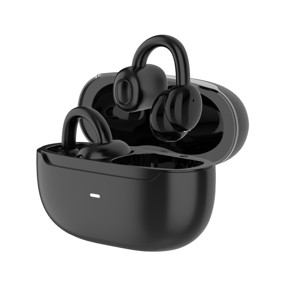 หูฟังไร้สาย QPLUS Open Earbuds TWS Ultra-Light YKS96 Black