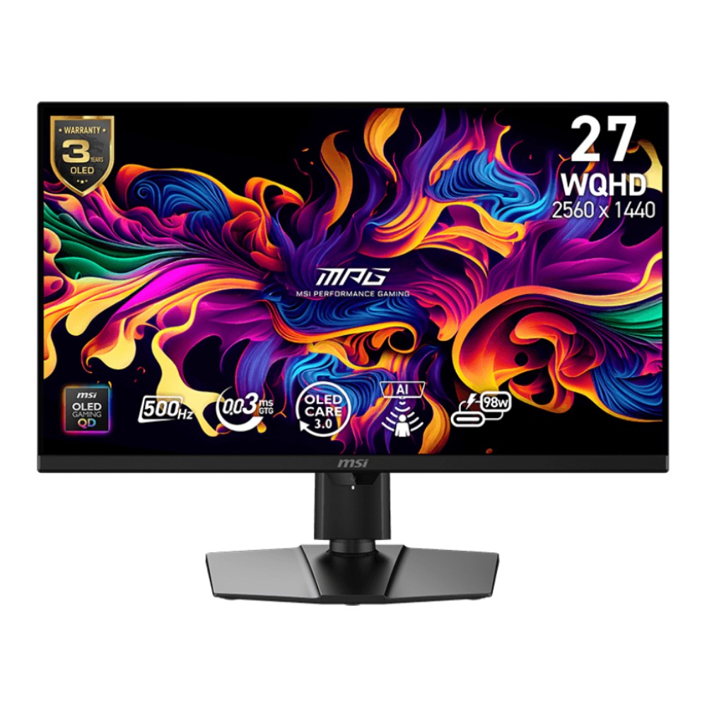 จอมอนิเตอร์ MSI MPG 271QR QD-OLED X50 Gaming Monitor (QD-OLED 2K 500Hz)