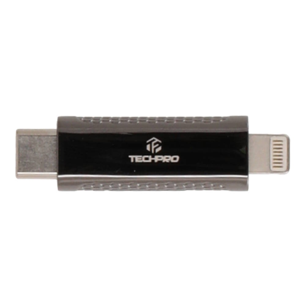 การ์ดรีดเดอร์ TECHPRO Vortex Mini Type C to TF Memory Adapter 3.0 Gunmetel Gray