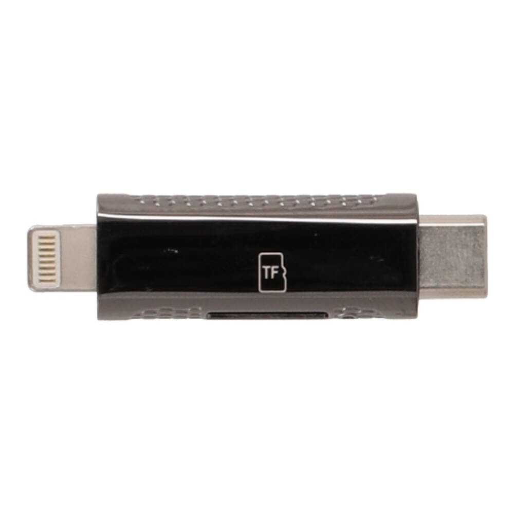 การ์ดรีดเดอร์ TECHPRO Vortex Mini Type C to TF Memory Adapter 3.0 Gunmetel Gray