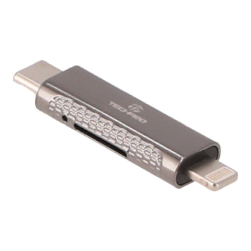 การ์ดรีดเดอร์ TECHPRO Vortex Mini Type C to TF Memory Adapter 3.0 Gunmetel Gray