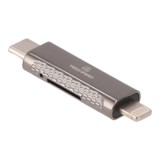 การ์ดรีดเดอร์ TECHPRO Vortex Mini Type C to TF Memory Adapter 3.0 Gunmetel Gray