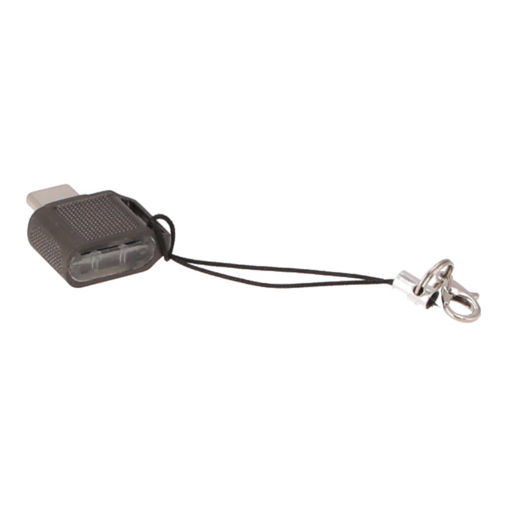 การ์ดรีดเดอร์ TECHPRO Vortex USB-C to TF/Micro SD with Zinc Alloy External Gunmetel Gray
