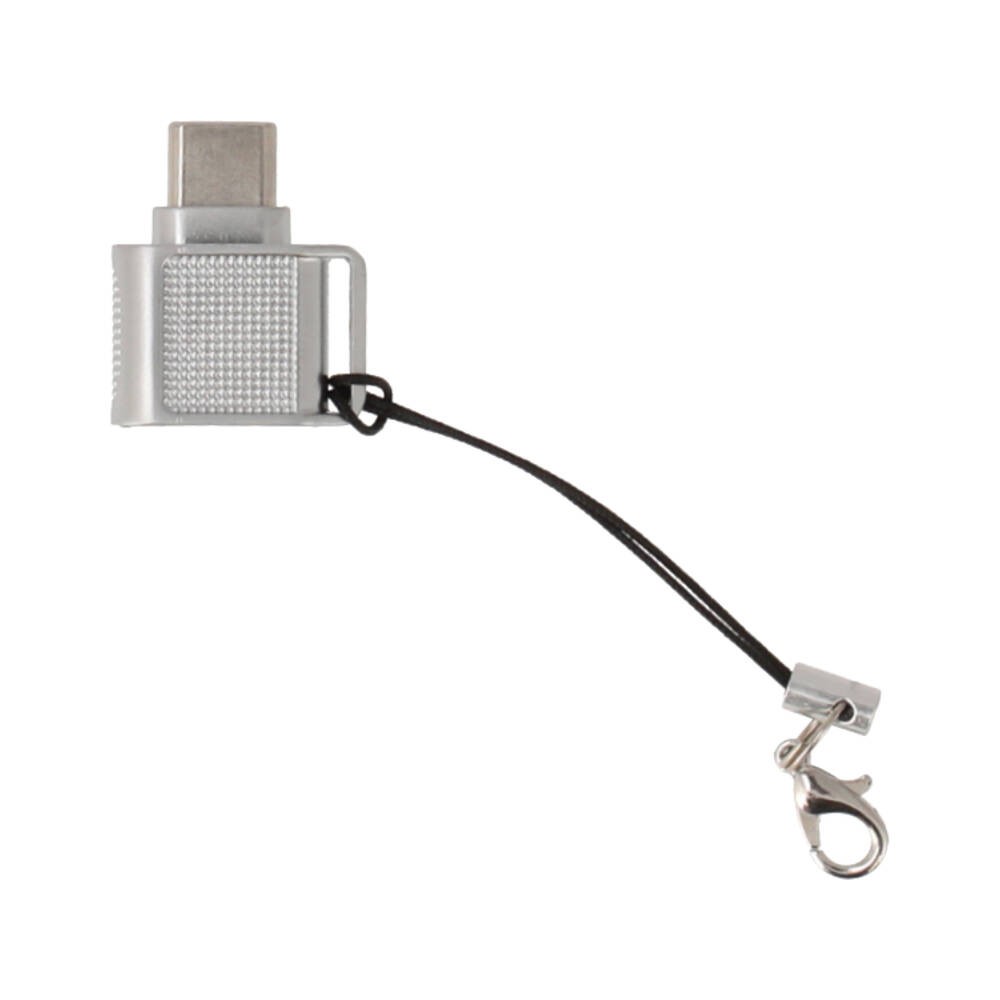 การ์ดรีดเดอร์ Blue Box LinkMate USB-C to TF/Micro SD with Zinc Alloy External Silver