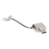 การ์ดรีดเดอร์ Blue Box LinkMate USB-C to TF/Micro SD with Zinc Alloy External Silver