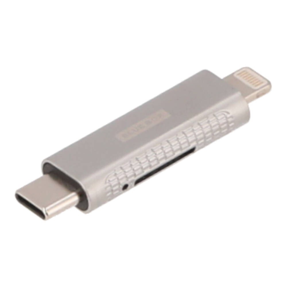 การ์ดรีดเดอร์ Blue Box LinkMate Mini Type C to TF Memory Card Reader Adapter 3.0 Silver