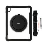 FOX เคส iPad Gen 10/11 (2025) Rugged Case with Kick-Stand and Shoulder Strap Black