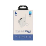 พาวเวอร์แบงค์ Blue Box 20000 mAh built-in Lightning/USB-C PD35W White (EP-P203)(CCC)