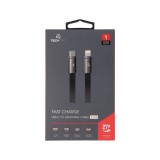 สายชาร์จ TECHPRO USB-C to Lightning 27W Flex Link Black (TP-C08)