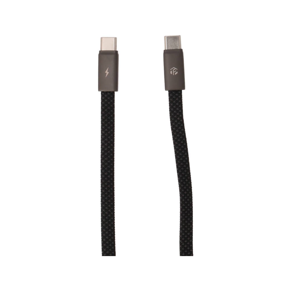 สายชาร์จ TECHPRO USB-C to USB-C 60W 1M. Flex Link Black (TP-C08)