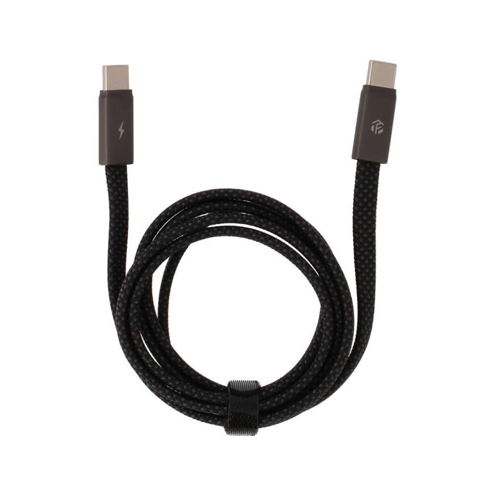 สายชาร์จ TECHPRO USB-C to USB-C 60W 1M. Flex Link Black (TP-C08)
