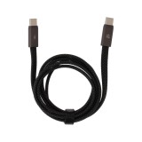 สายชาร์จ TECHPRO USB-C to USB-C 60W 1M. Flex Link Black (TP-C08)