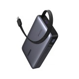 พาวเวอร์แบงค์ Ugreen 20000 mAh (1C1A) Built-in Cable 85166B Black (CCC)