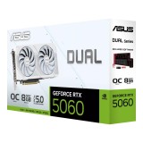 การ์ดจอ ASUS Dual GeForce RTX 5060 White OC Edition 8GB GDDR7 128-bit