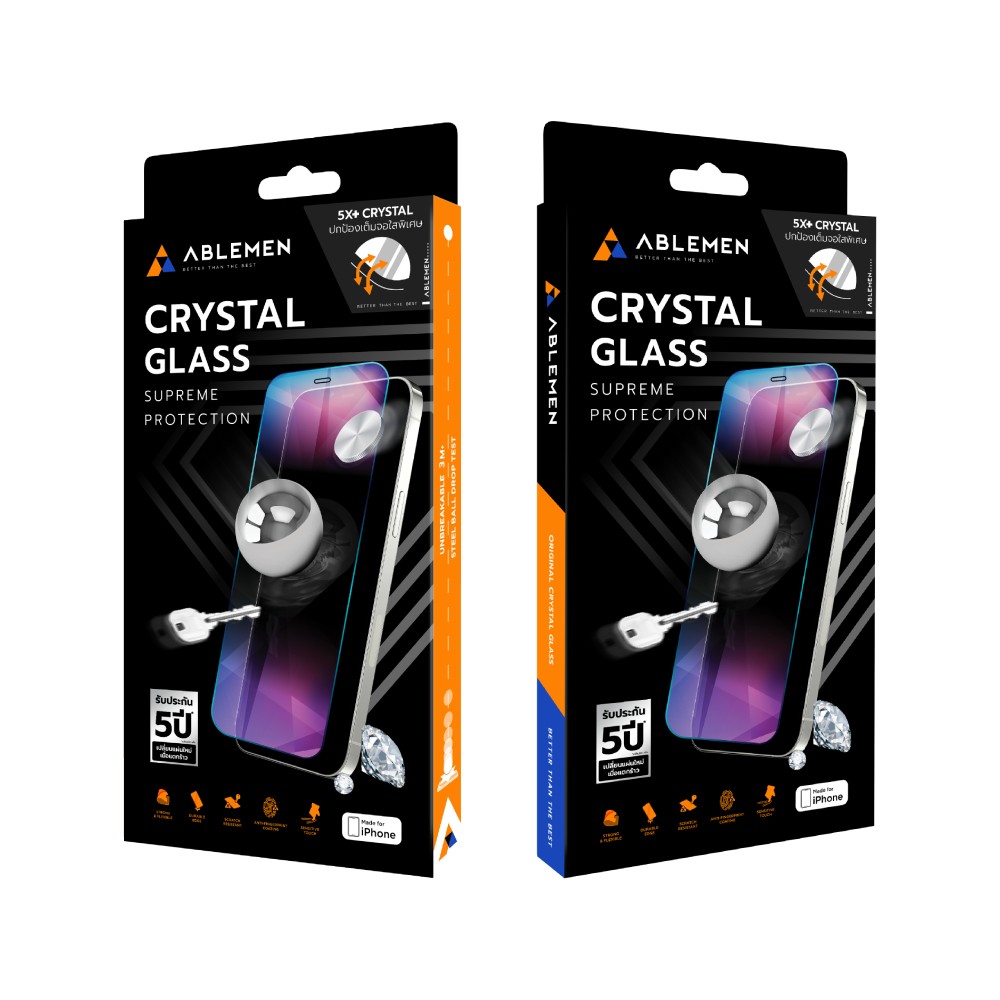 ฟิล์มกันรอย Ablemen iPhone 17 Pro Max Crystal 5XC Full Frame