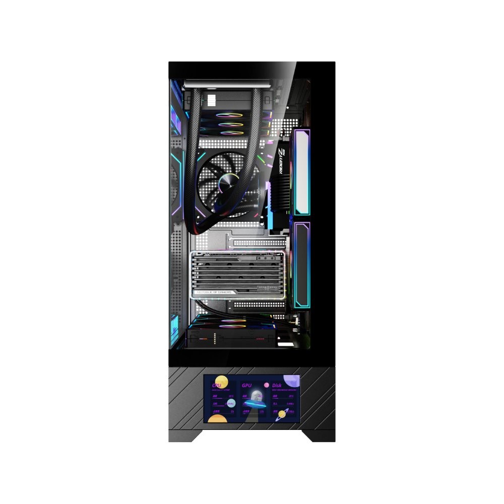 เคสคอมพิวเตอร์ WJCOOLMAN 215 ATX-X Black (WC-CGC-215ATXX-K)