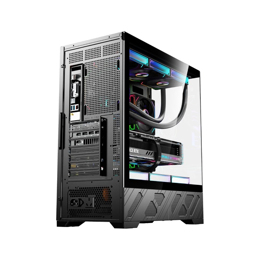 เคสคอมพิวเตอร์ WJCOOLMAN 215 ATX-X Black (WC-CGC-215ATXX-K)
