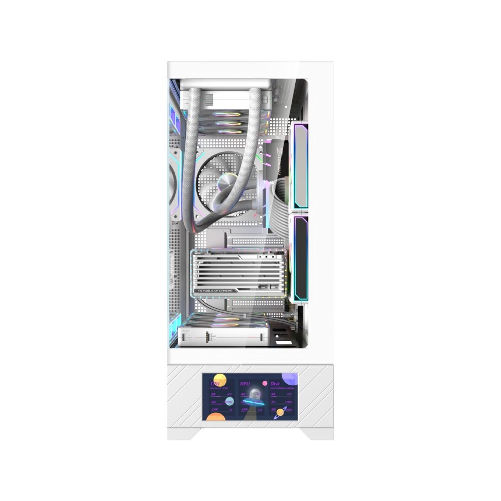 เคสคอมพิวเตอร์ WJCOOLMAN 215 ATX-X White (WC-CGC-215ATXX-W)
