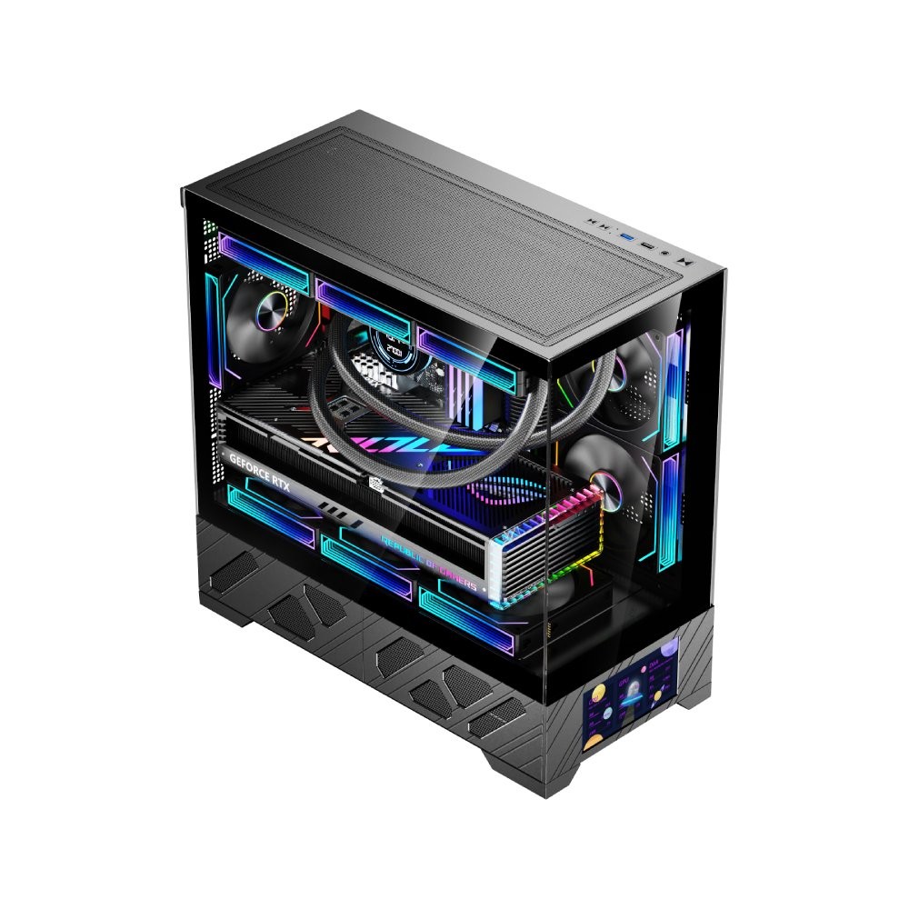 เคสคอมพิวเตอร์ WJCOOLMAN 215 MATX-X Black (WC-CGC-215MATXX-K)