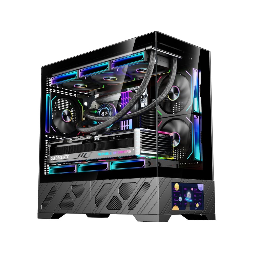 เคสคอมพิวเตอร์ WJCOOLMAN 215 MATX-X Black (WC-CGC-215MATXX-K)