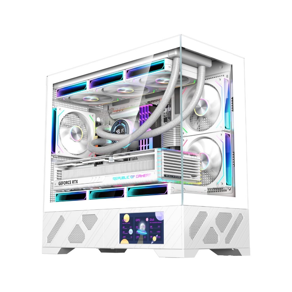 เคสคอมพิวเตอร์ WJCOOLMAN 215 MATX-X White (WC-CGC-215MATXX-W)