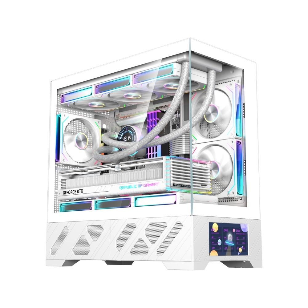 เคสคอมพิวเตอร์ WJCOOLMAN 215 MATX-X White (WC-CGC-215MATXX-W)