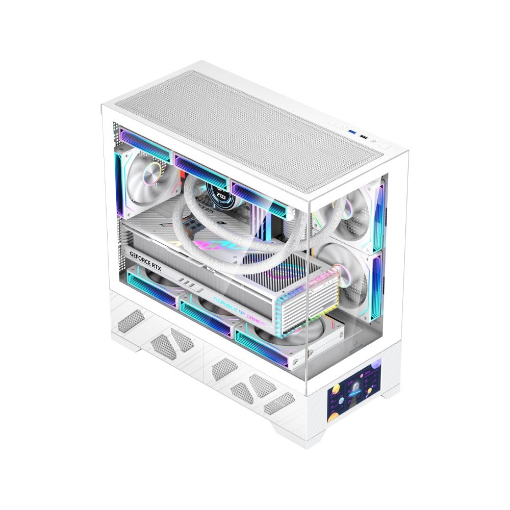 เคสคอมพิวเตอร์ WJCOOLMAN 215 MATX-X White (WC-CGC-215MATXX-W)