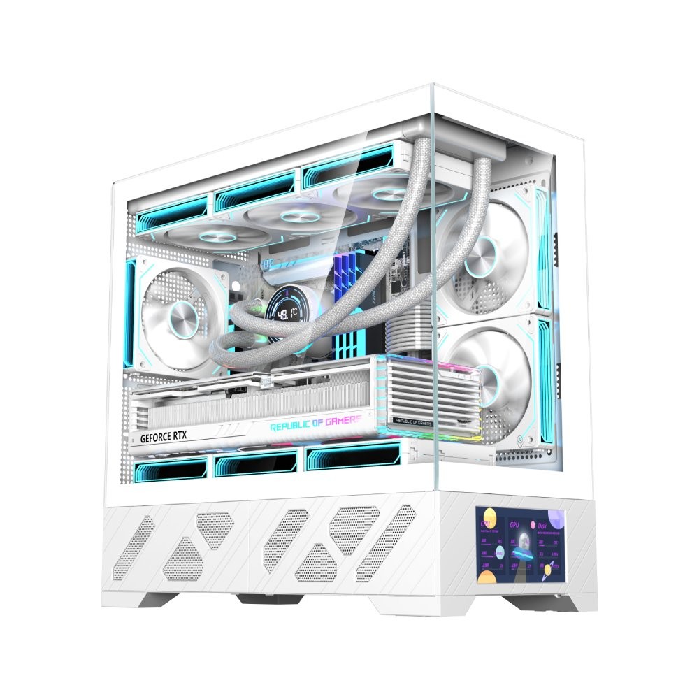 เคสคอมพิวเตอร์ WJCOOLMAN 215 MATX-X White (WC-CGC-215MATXX-W)
