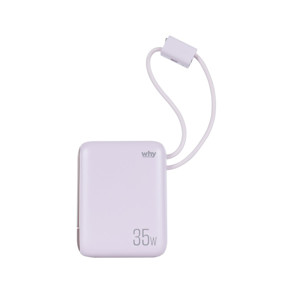 พาวเวอร์แบงค์ WHY 10000 mAh PD35W Puri PB-108E Purple (CCC)