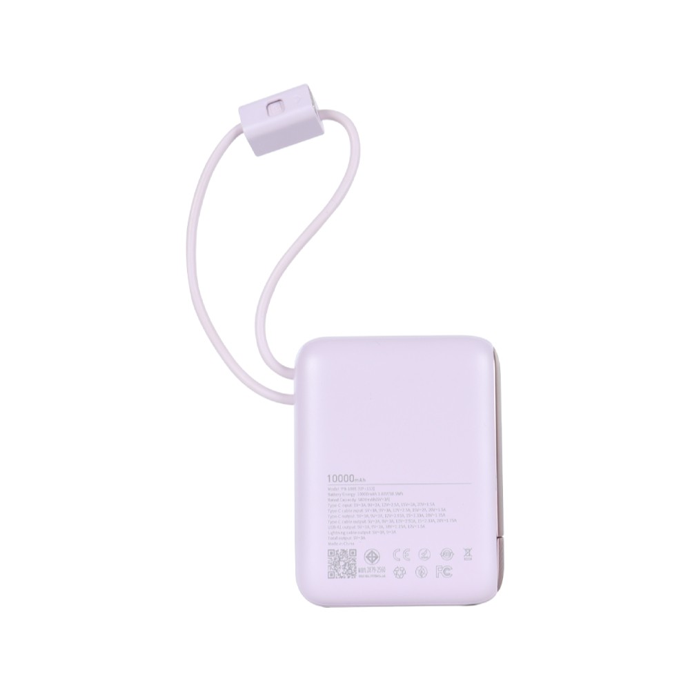 พาวเวอร์แบงค์ WHY 10000 mAh PD35W Puri PB-108E Purple (CCC)